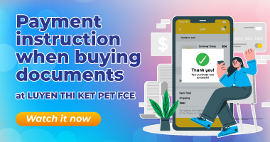 Payment instruction when buying documents